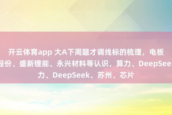 开云体育app 大A下周题才调线标的梳理，电板首板聚焦融捷股份、盛新锂能、永兴材料等认识，算力、DeepSeek、苏州、芯片